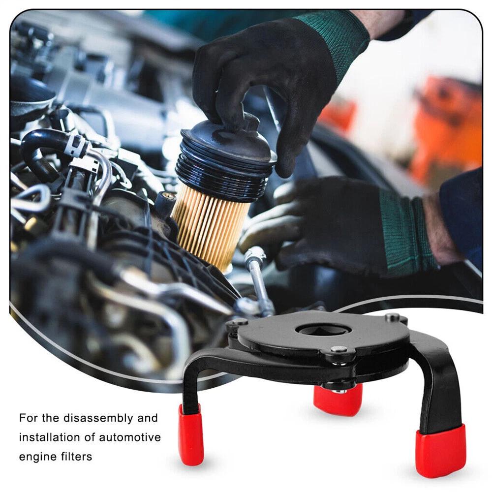 58-100mm Oil Filter Wrench 3Jaw Adjustable Car Oil Filter Removal Tool Non-slip - Image 7