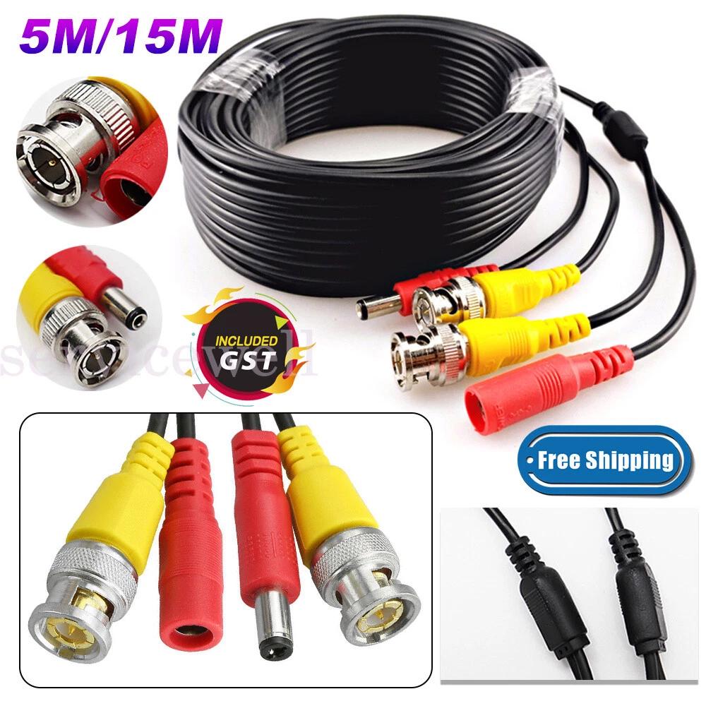 BNC DC Power Lead CCTV Security Camera DVR Video Record Extension Cable