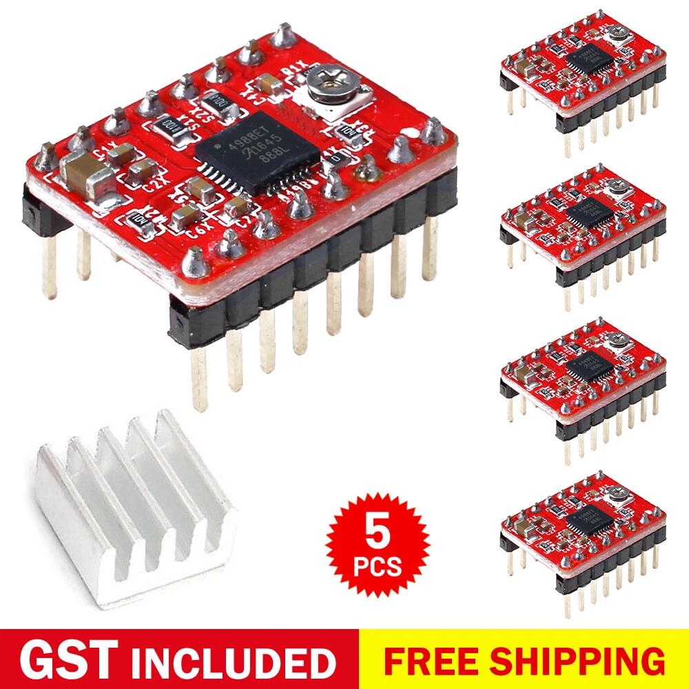 5PCS A4988 StepStick Stepper Motor Driver Module for CNC Reprap 3D Printer