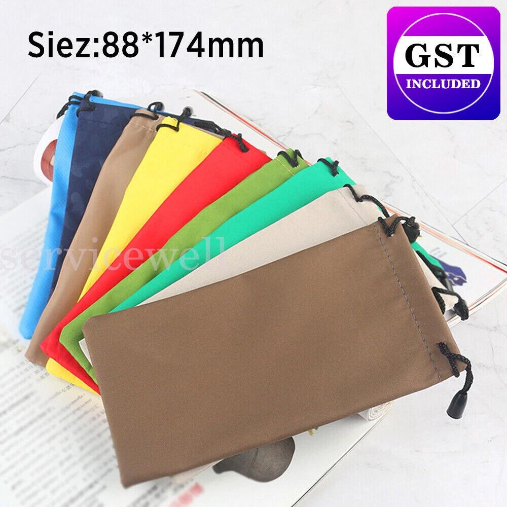 5PCS Cleaning Clothes Sunglasses Pouch Glasses Case Soft Eyeglasses Bag Random