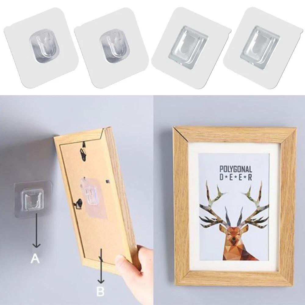 5Pairs Double-sided Adhesive Wall Hooks For Home Life Hangging Accessory - Image 6