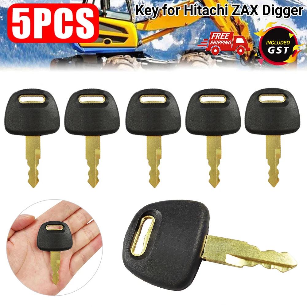 5Pcs Keys For Hitachi Excavator Plant Digger Key H800 AU