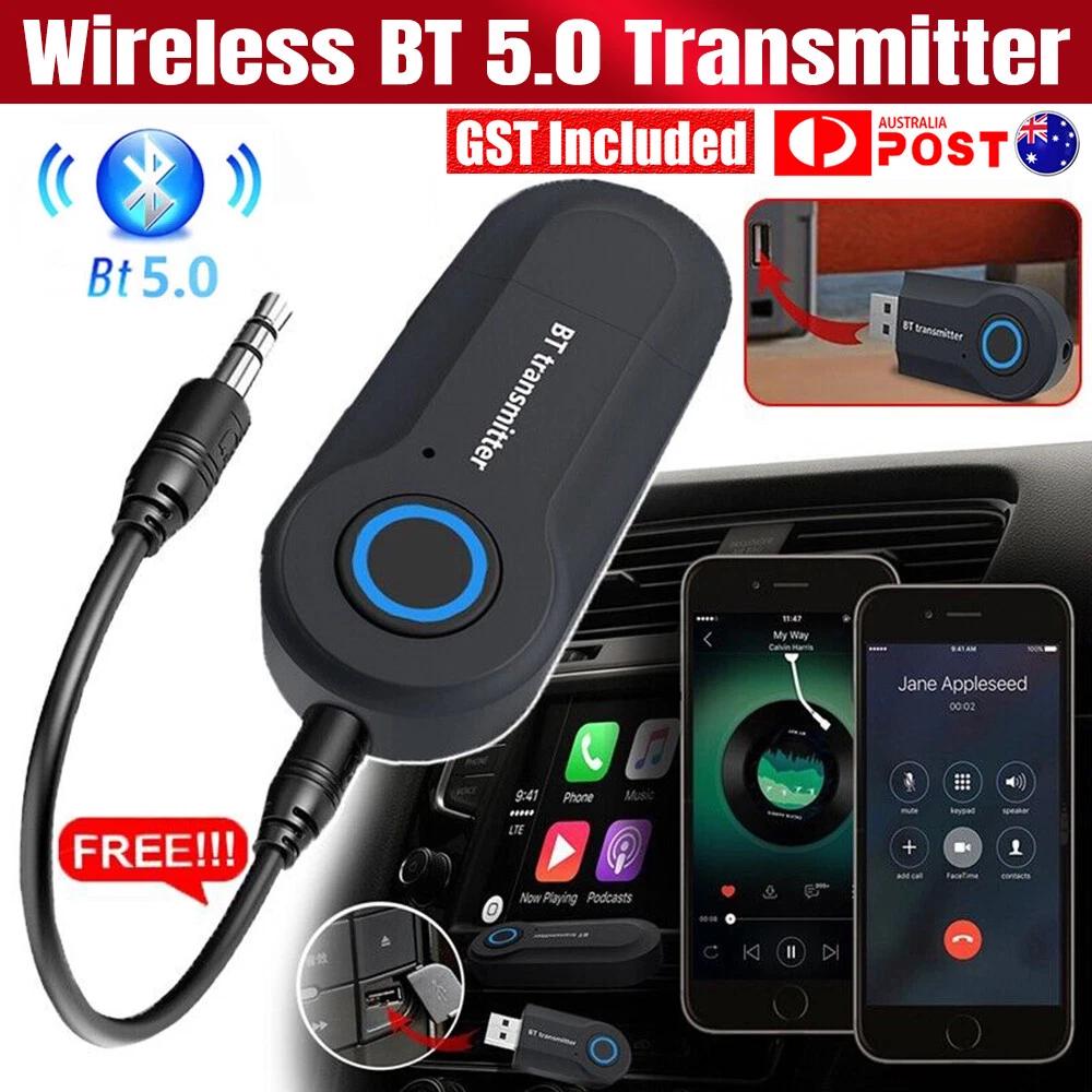 5.0 Transmitter Stereo Audio Adapter Wireless Bluetooth Sender for TV PC Speaker