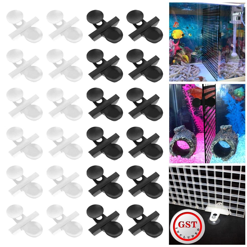 Divider Sheet Holder Plastic Suction Cups Kit For Aquarium Fish Tank AU