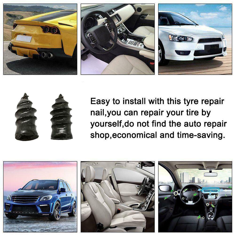 Car Vacuum Tire Repair Tubeless Tire Repair Rubber Nails - Image 2