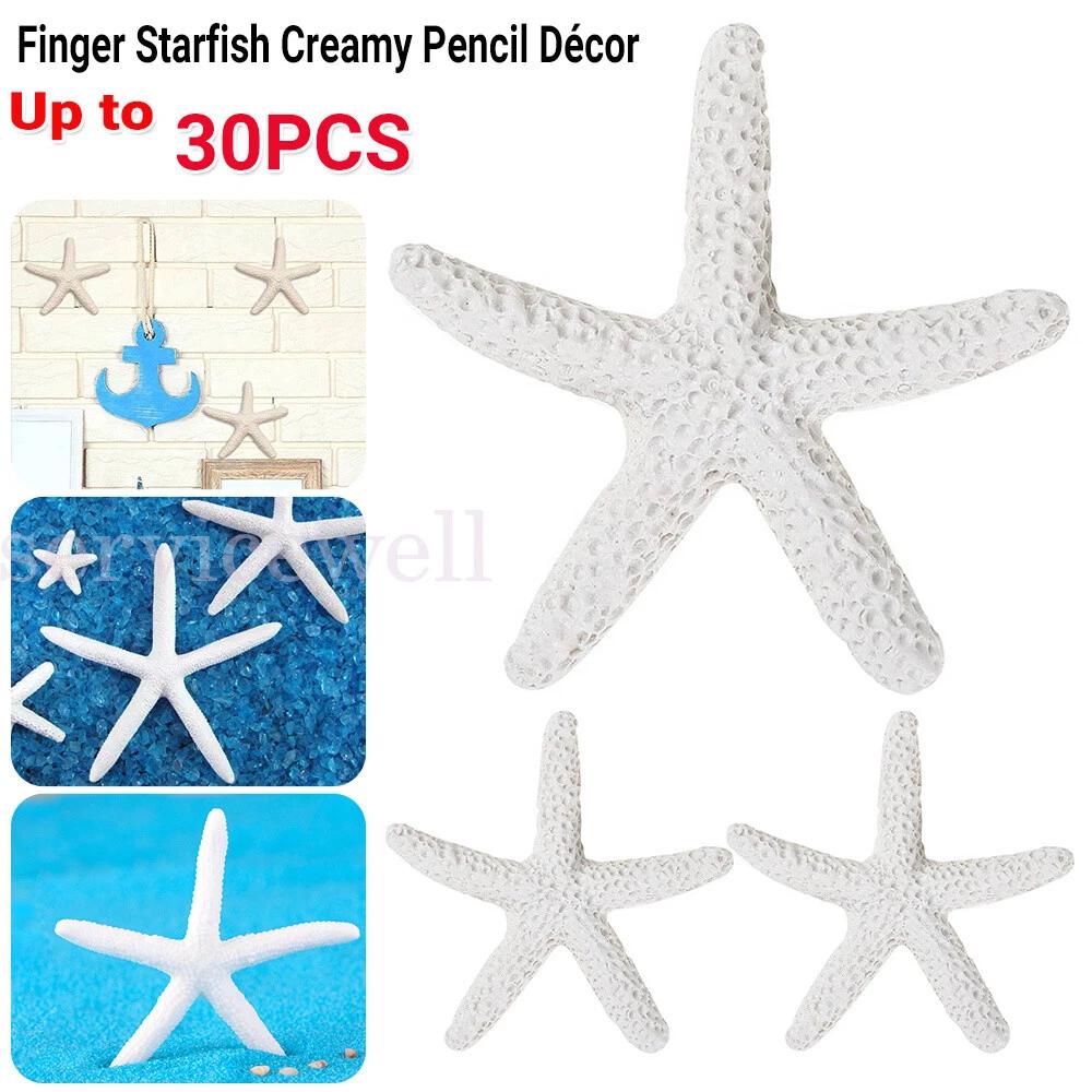 Creamy-White Pencil Finger Starfish For Wedding Home Craft Decor