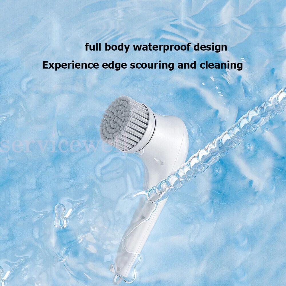 5 In 1 Handheld Electric Cleaning Brush Power Scrubber Cordless USB Rechargeable - Image 4