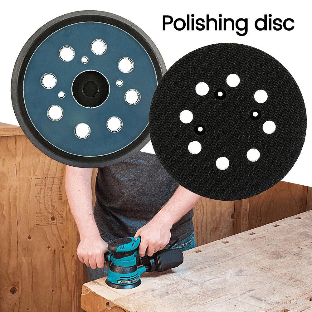 5 Inch 8 Holes 125mm Makita Random Orbital Sander Replacement Spare Base Pad - Image 2