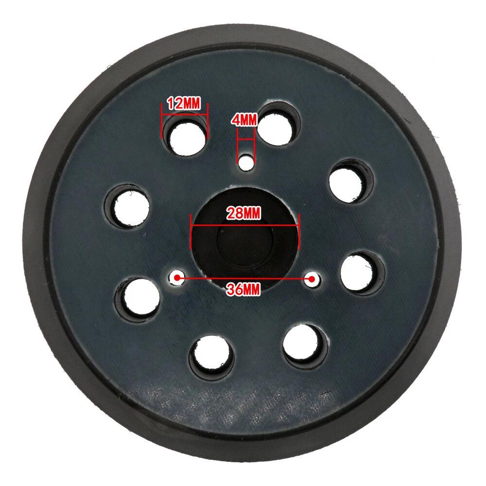 5 Inch 8 Holes 125mm Makita Random Orbital Sander Replacement Spare Base Pad - Image 6