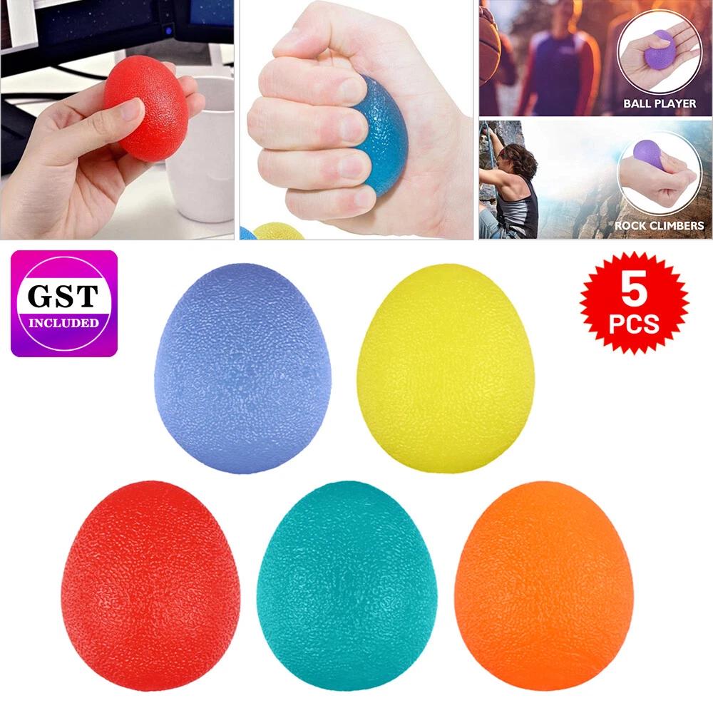 5 Levels Arthritis Finger Exercise Ball Hand Therapy Grip Squeeze Ball Trainer