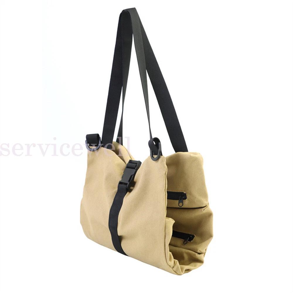 5 Pocket Tool Roll Fold Spanner Canvas Case Wrench Storage Bag Multifunctional - Image 5