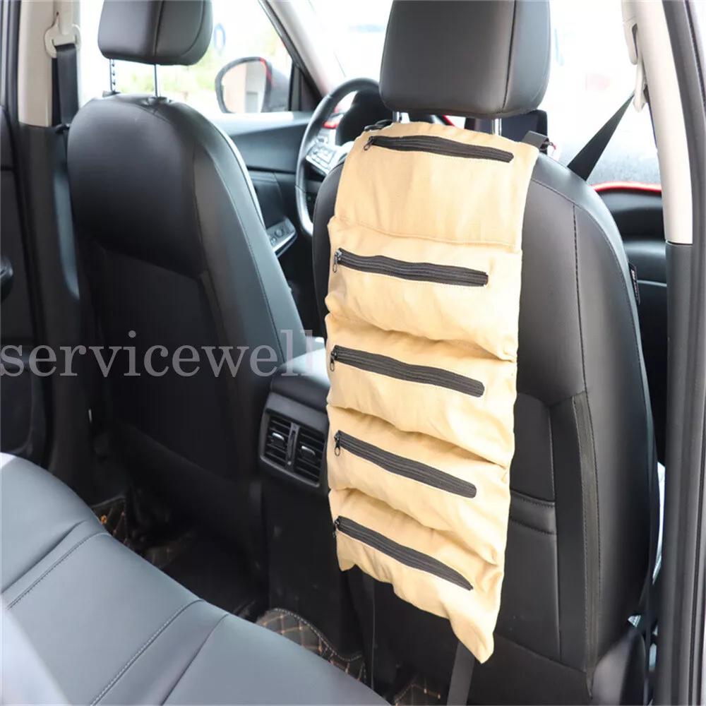 5 Pocket Tool Roll Fold Spanner Canvas Case Wrench Storage Bag Multifunctional - Image 4