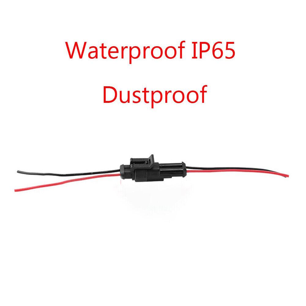 5 Set 2 Pin Waterproof Car Electrical Wire Sealed Connector Plug Cable 12V Kit - Image 7