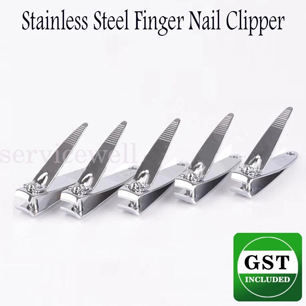 5pcs Stainless Steel Nail Clipper Finger Toe Cutter Trimmer Manicure Pedicure