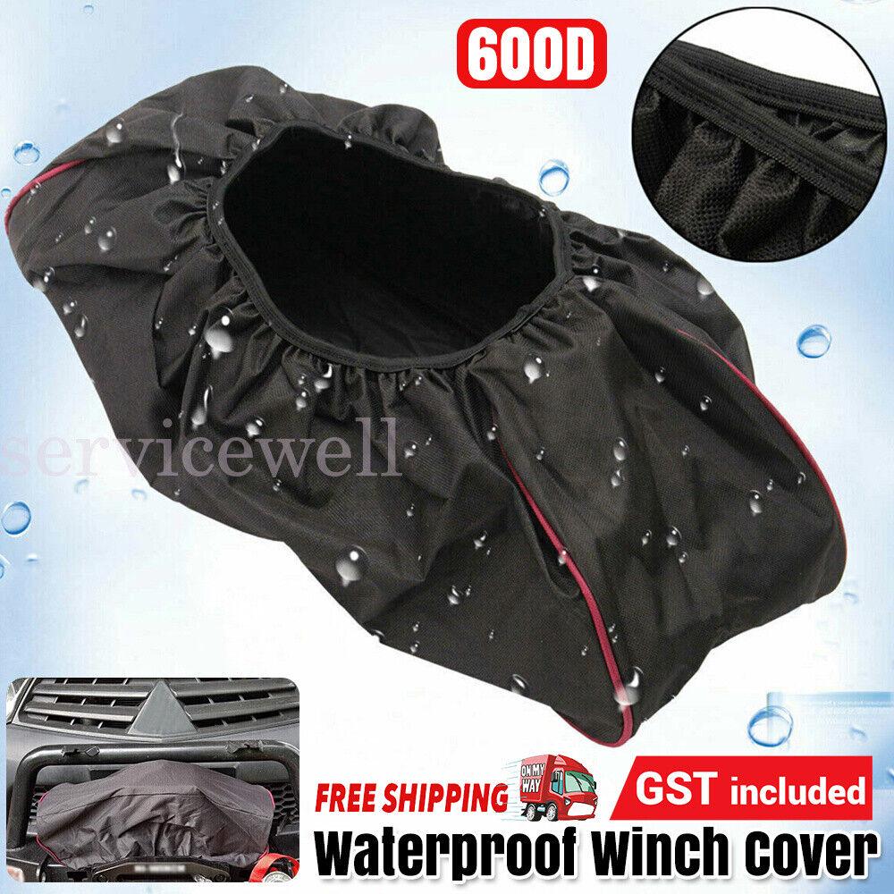 600D Winch Cover Waterproof fits 8000-17500LBS Winch Dust Cover Soft