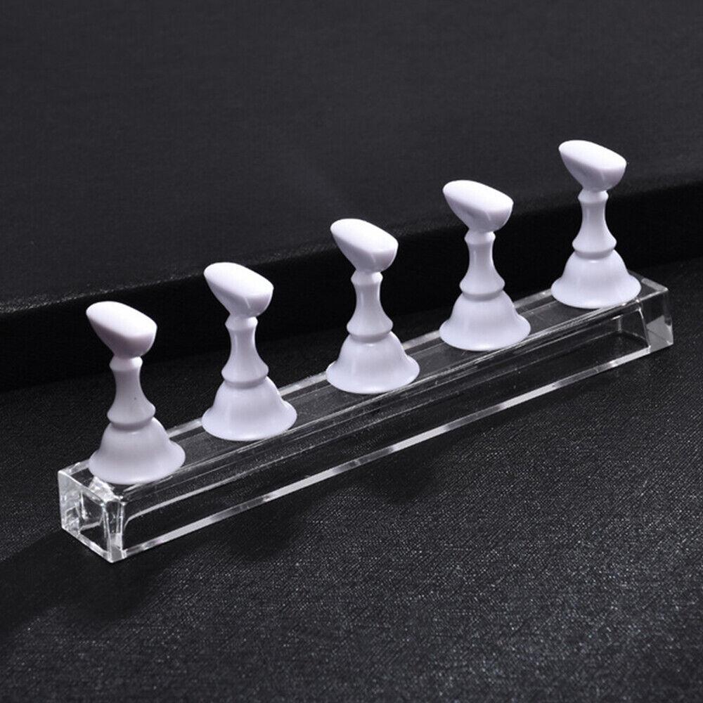 Nail Tip Display Stand Holder Magnetic Practice Art Training Tool Finger - Image 5