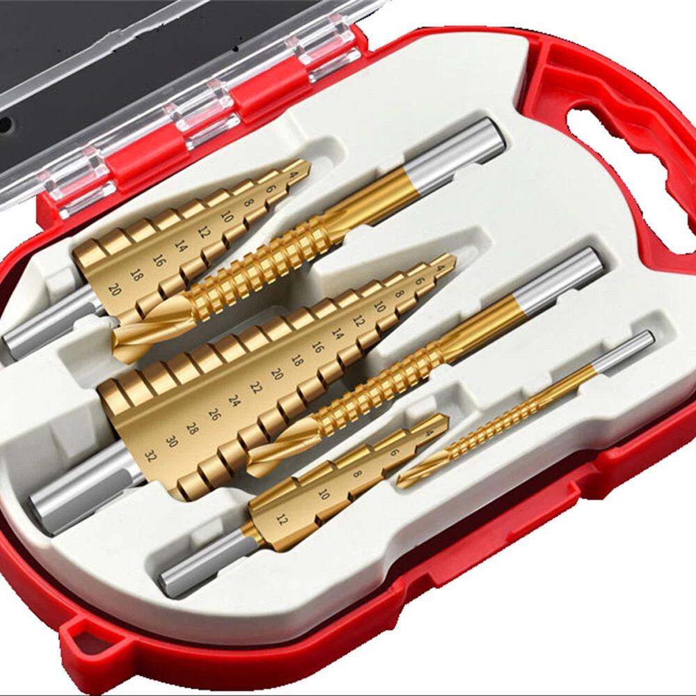 6PCS HSS Reaming Slot Saw Drill Step Drill Bit Pagoda Sawtooth Set Hole Opener - Image 5