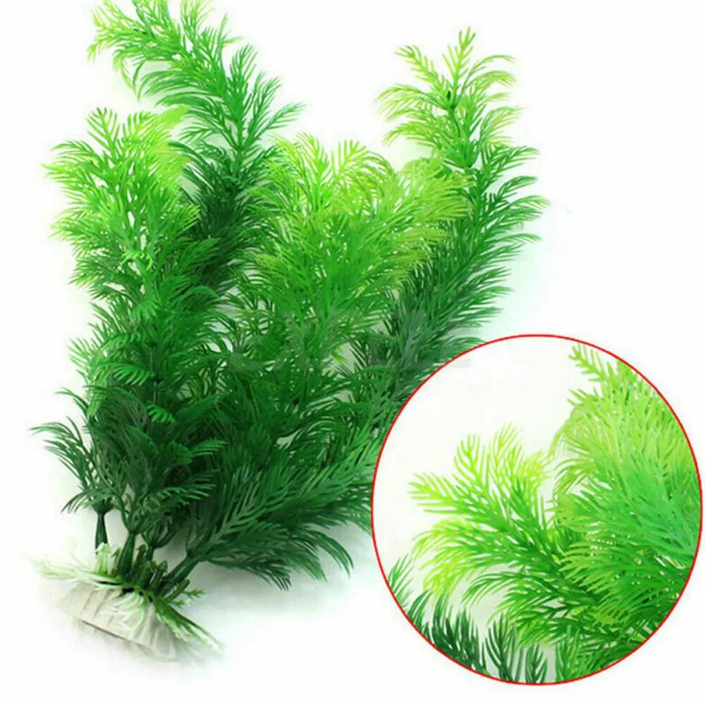 6X Artificial Fake Plastic Water Grass Plants Fish Tank Aquarium Decor Ornament - Image 4