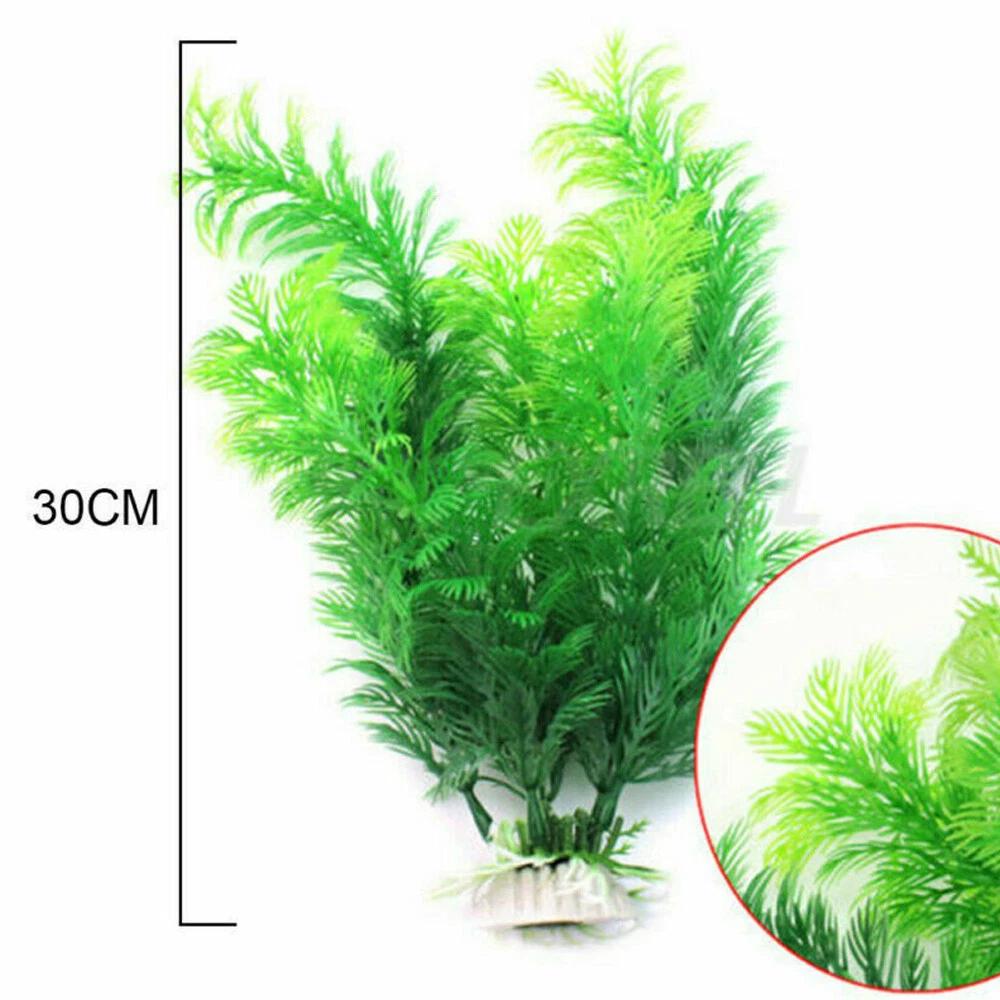 6X Artificial Fake Plastic Water Grass Plants Fish Tank Aquarium Decor Ornament - Image 6