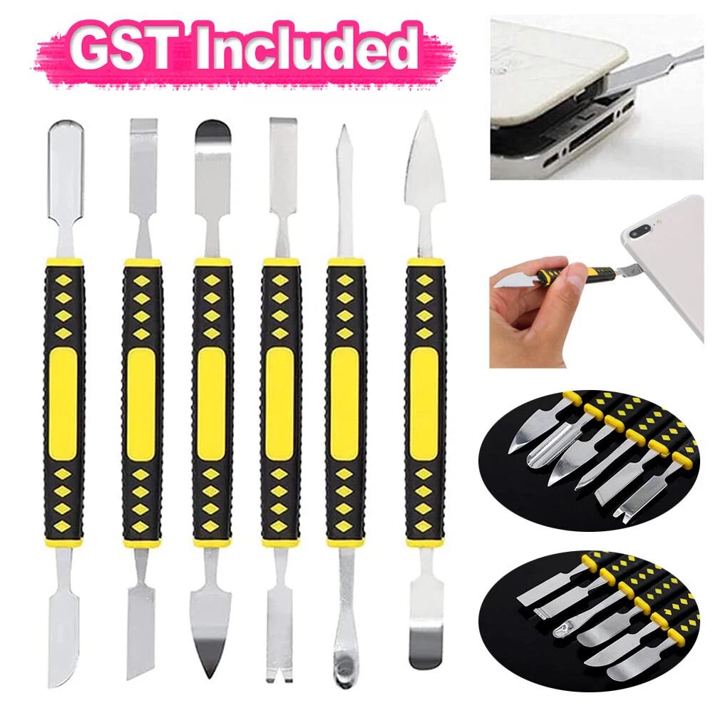 6X Metal Crowbar Set Electronic Repair Tools Boot Stick Mobile Phone Digita AU