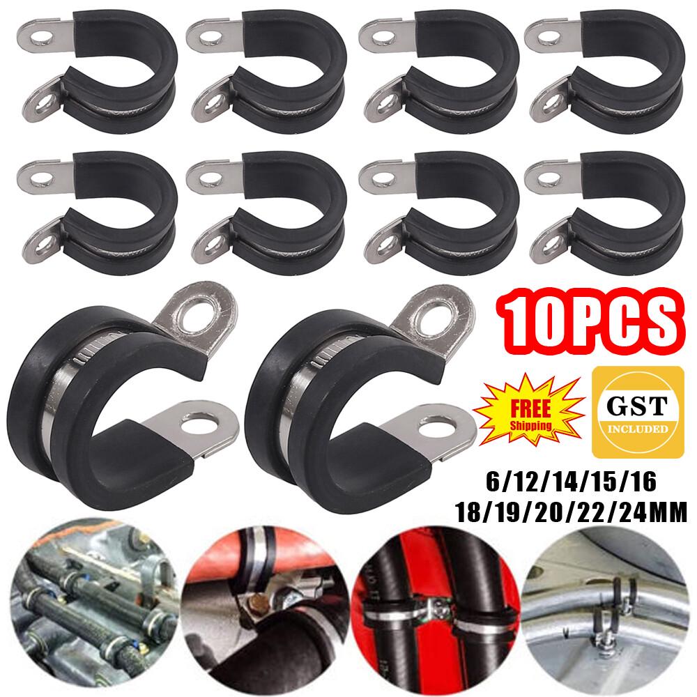 Rubber Lined P Clips Hose Pipe Clamp Cable Mounting Clip Stainless Steel