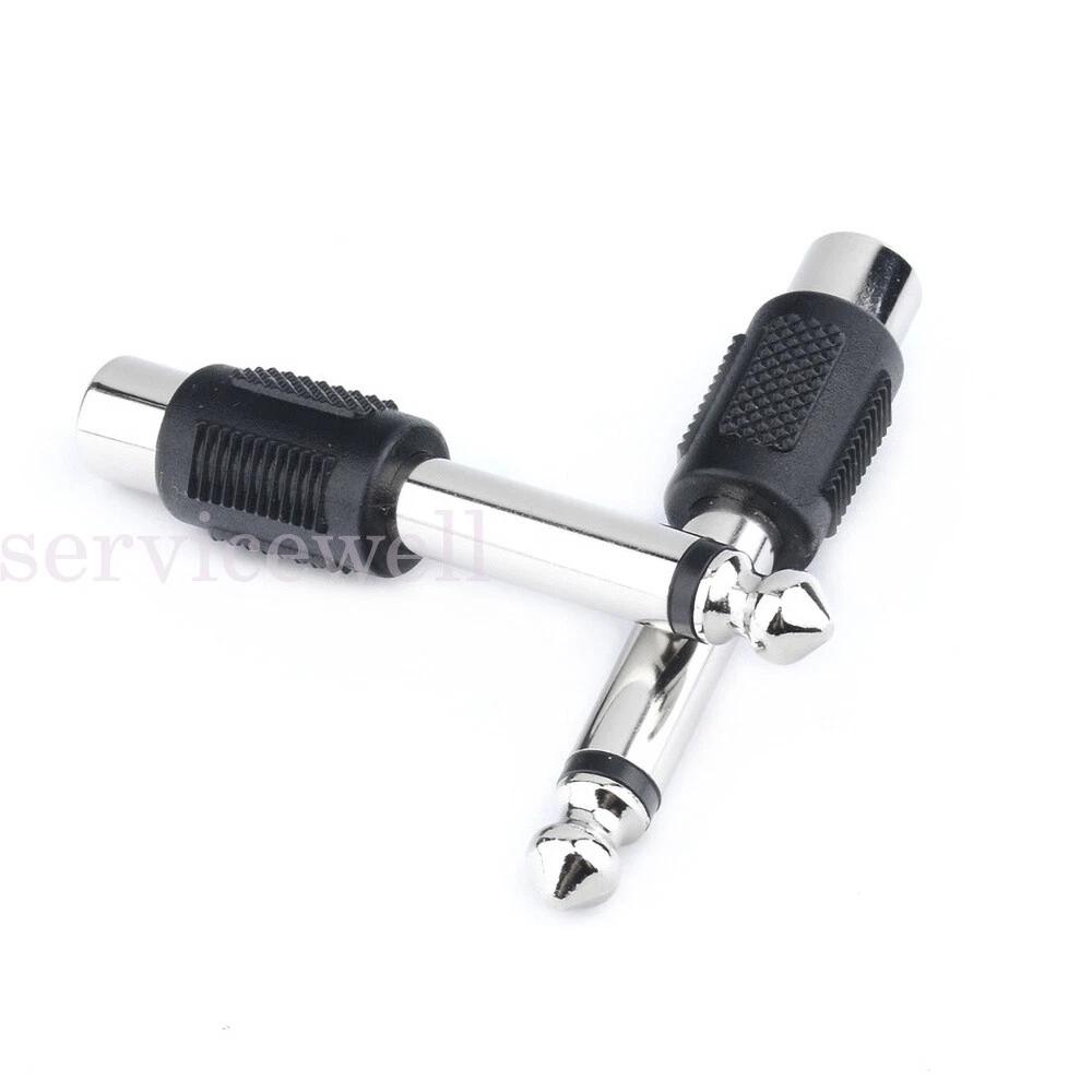 6.5mm 1/4 Male to Female RCA Connector Adapter Audio Plug Jack TS 6.35mm Mono - Image 7