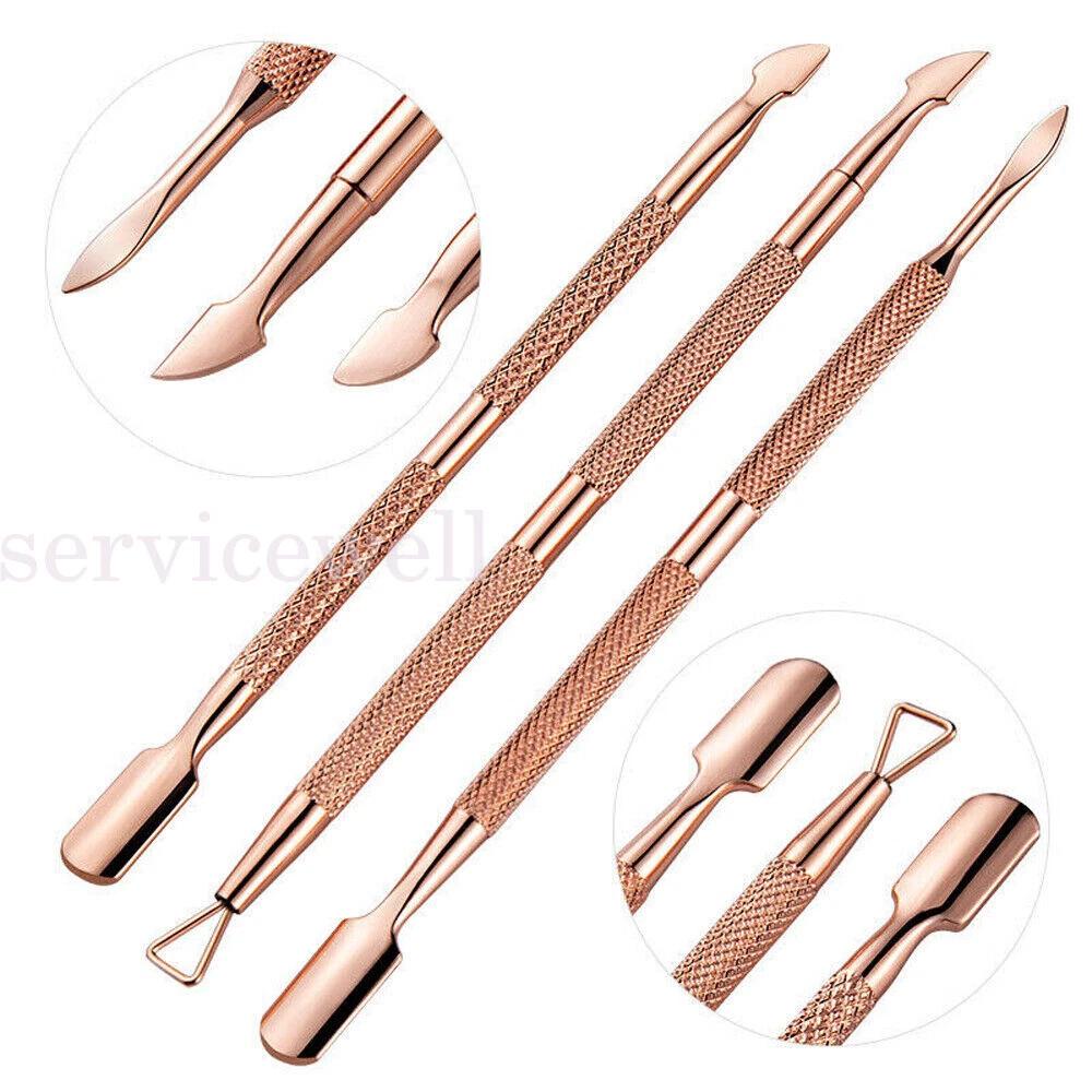 6pcs Cuticle Peeler Scraper Remove Gel Nail Polish Pusher and Spoon Nail Cleaner - Image 2