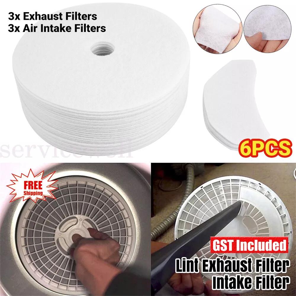 6pcs x Clothe Dryer Form Lint Exhaust Filter Fluff Washing Machine Intake Filter