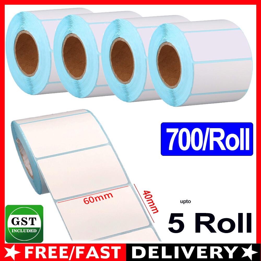 Removable Blank Food Stickers Fridge Freezer Food Labels Roll 6x4cm