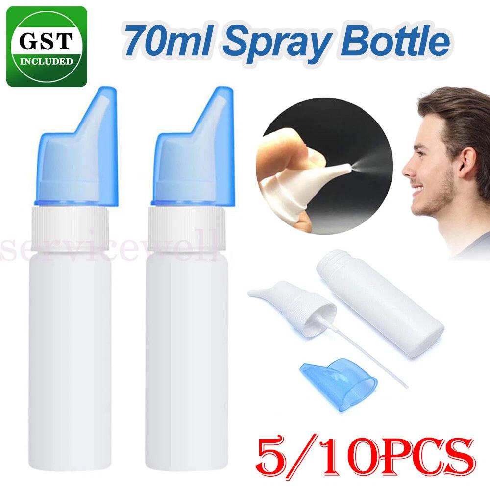 70ml Portable Empty Nasal Pump Spray Bottle Plastic Mist Nose Bottles