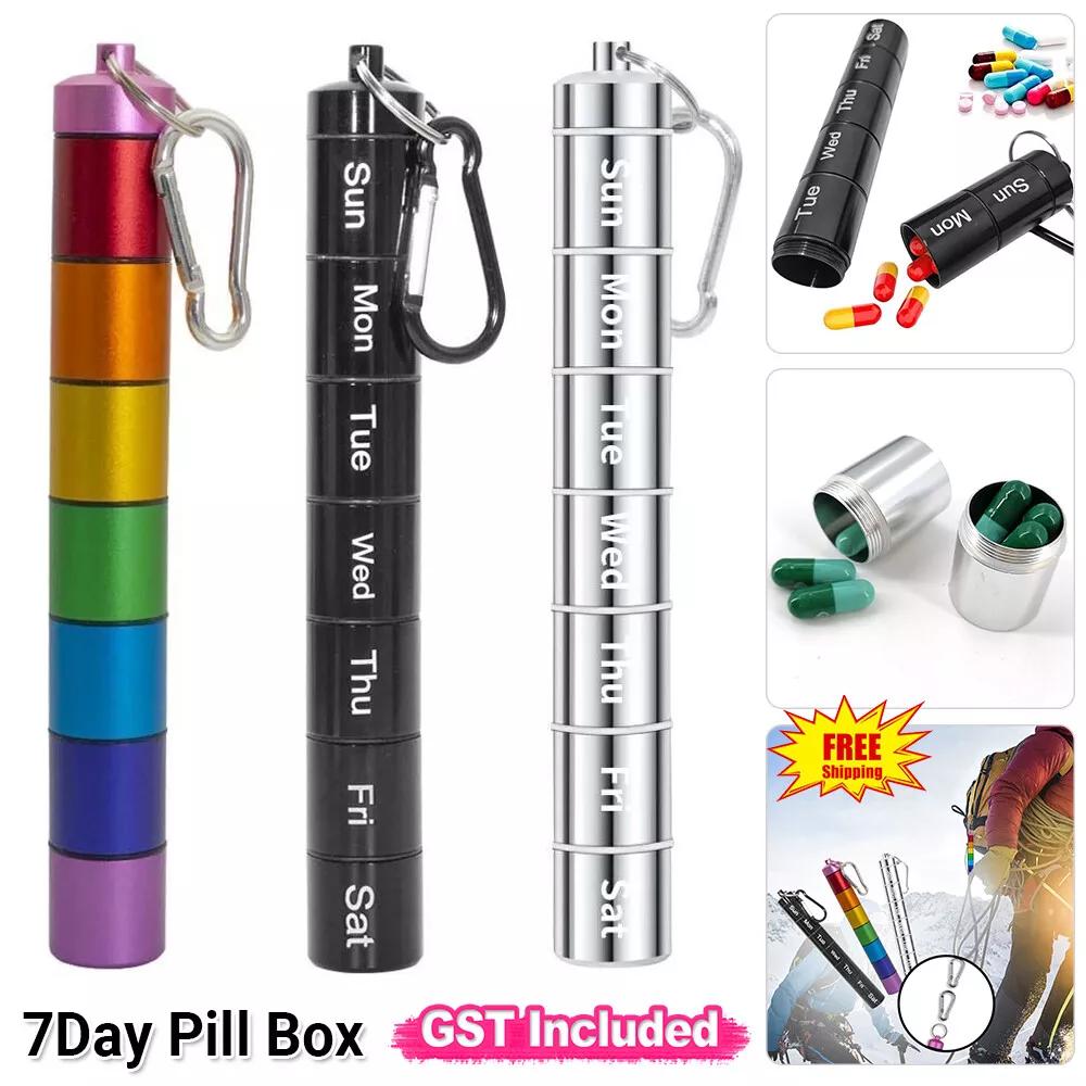 7Day Pill Box Medicine Storage Weekly Tablet Container Case Organizer Dispenser
