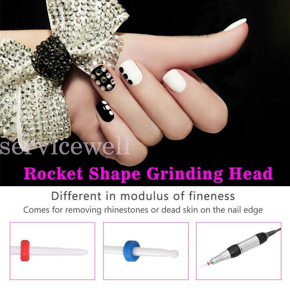 7Pcs Ceramic Nail Drill Bits Set File Acrylic Manicure Pedicure Nail Art Tools - Image 7