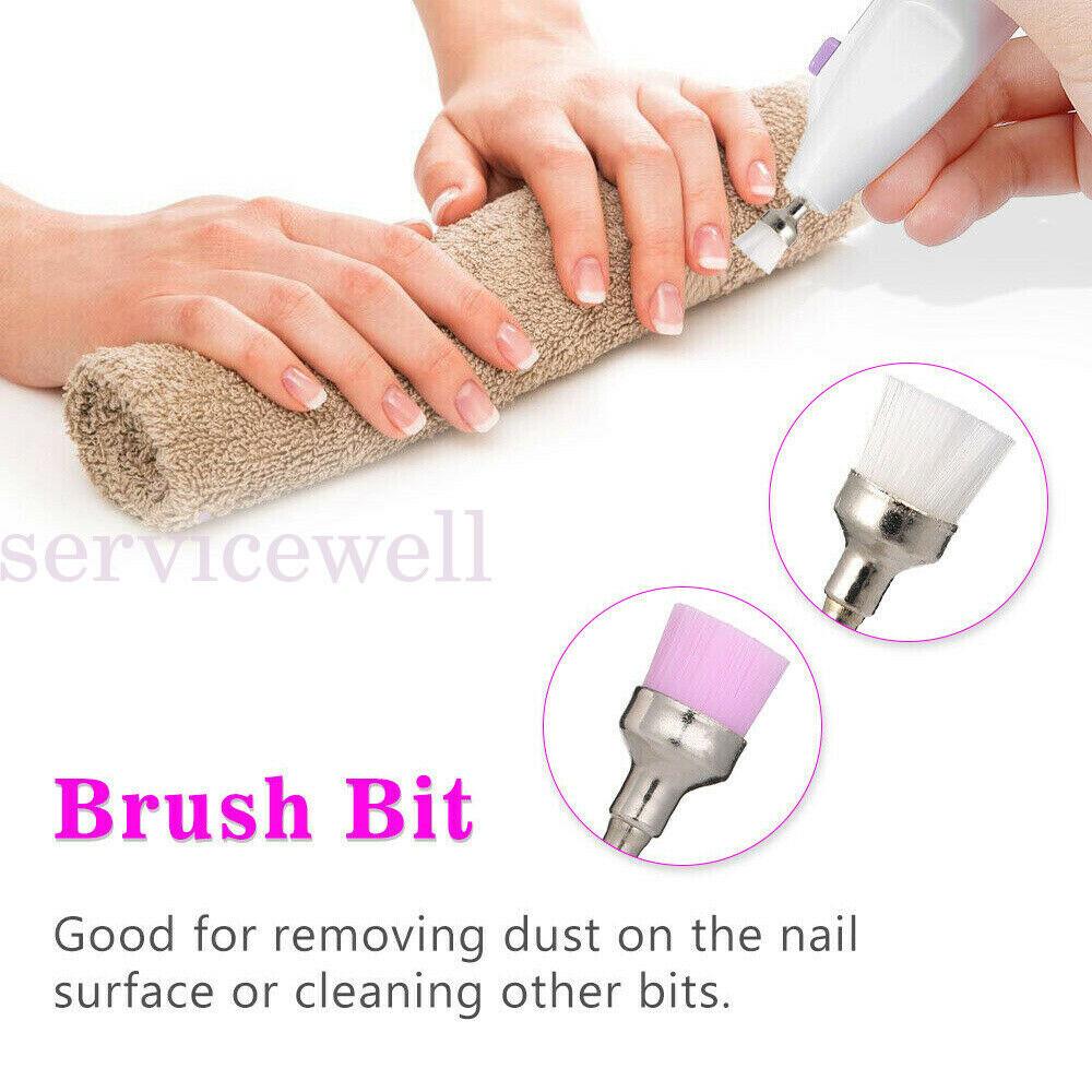 7Pcs Ceramic Nail Drill Bits Set File Acrylic Manicure Pedicure Nail Art Tools - Image 5