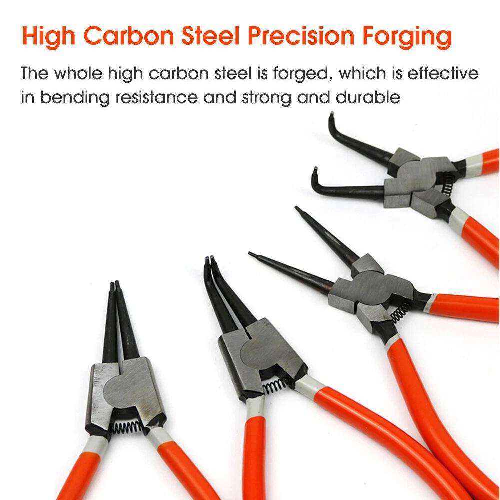 7 Circlip Pliers Set Internal/External Bent/Straight Snap Ring Remover AU - Image 4