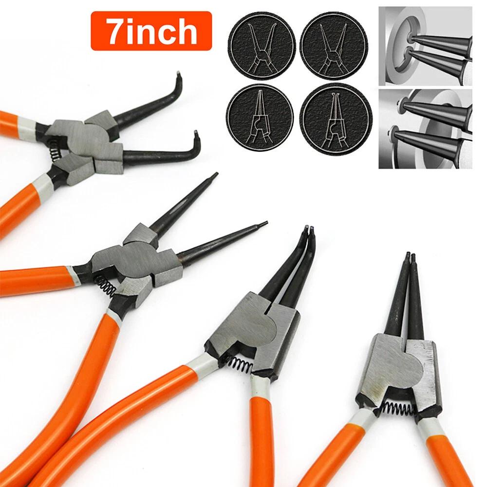 7 Circlip Pliers Set Internal/External Bent/Straight Snap Ring Remover AU - Image 2