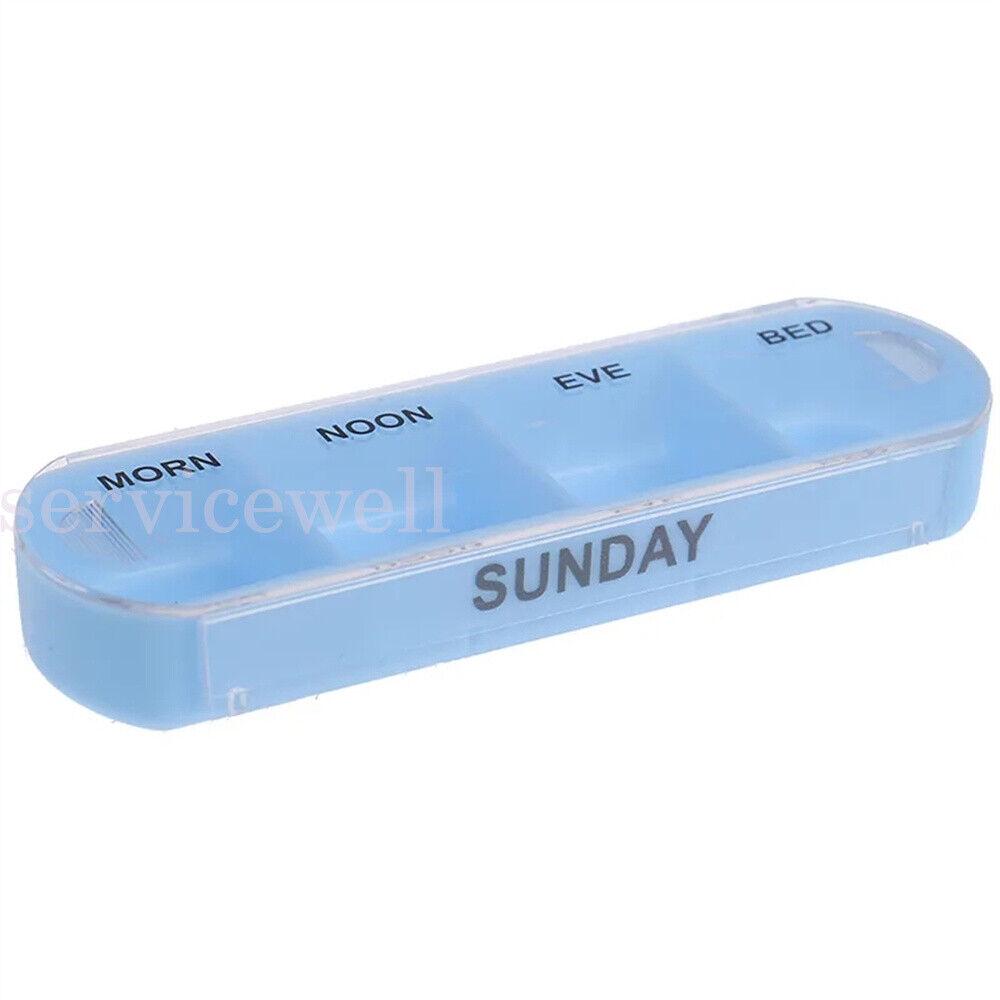 7 Day Weekly Daily Pill Box Medicine Storage Dispenser Organiser Week Tablet - Image 5