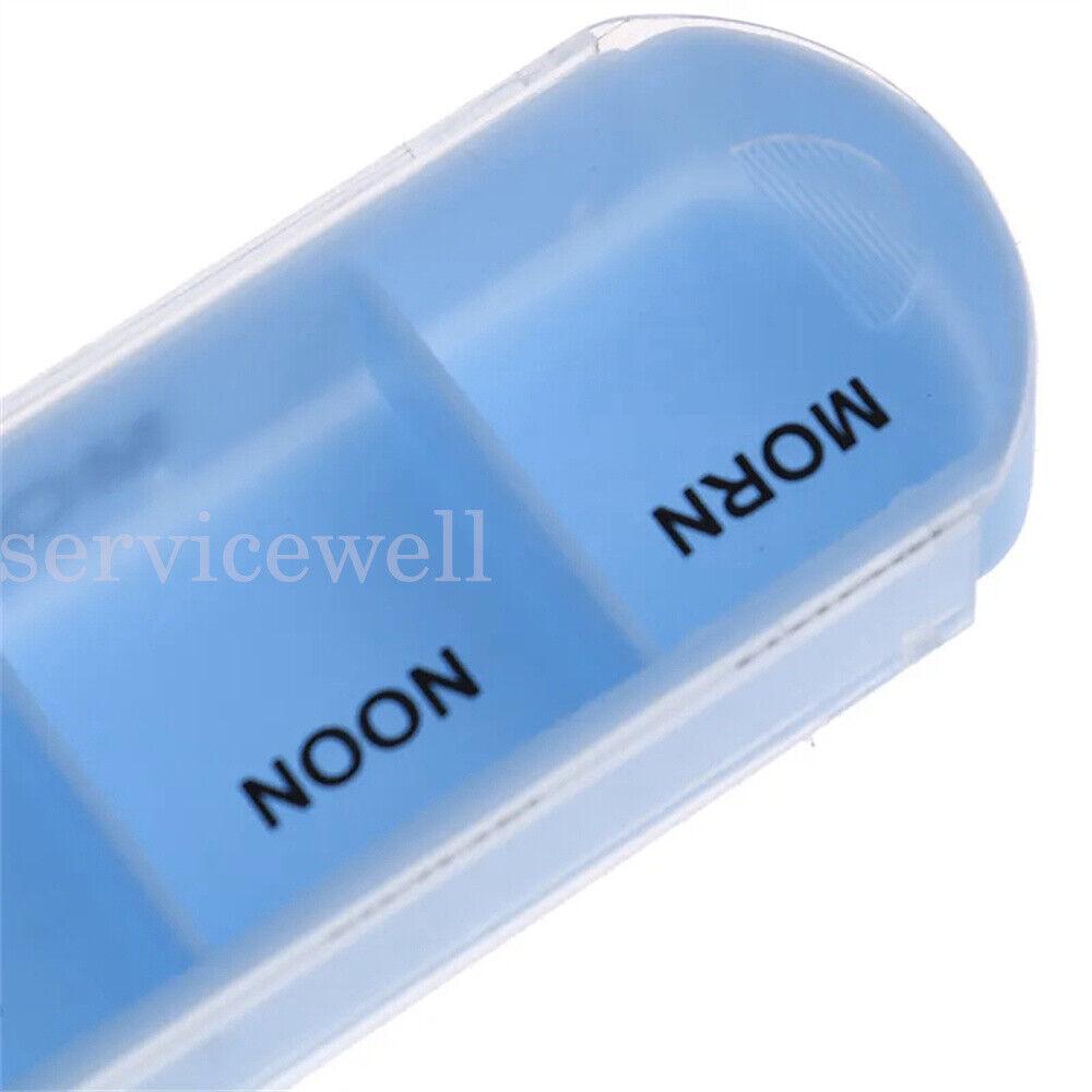 7 Day Weekly Daily Pill Box Medicine Storage Dispenser Organiser Week Tablet - Image 6