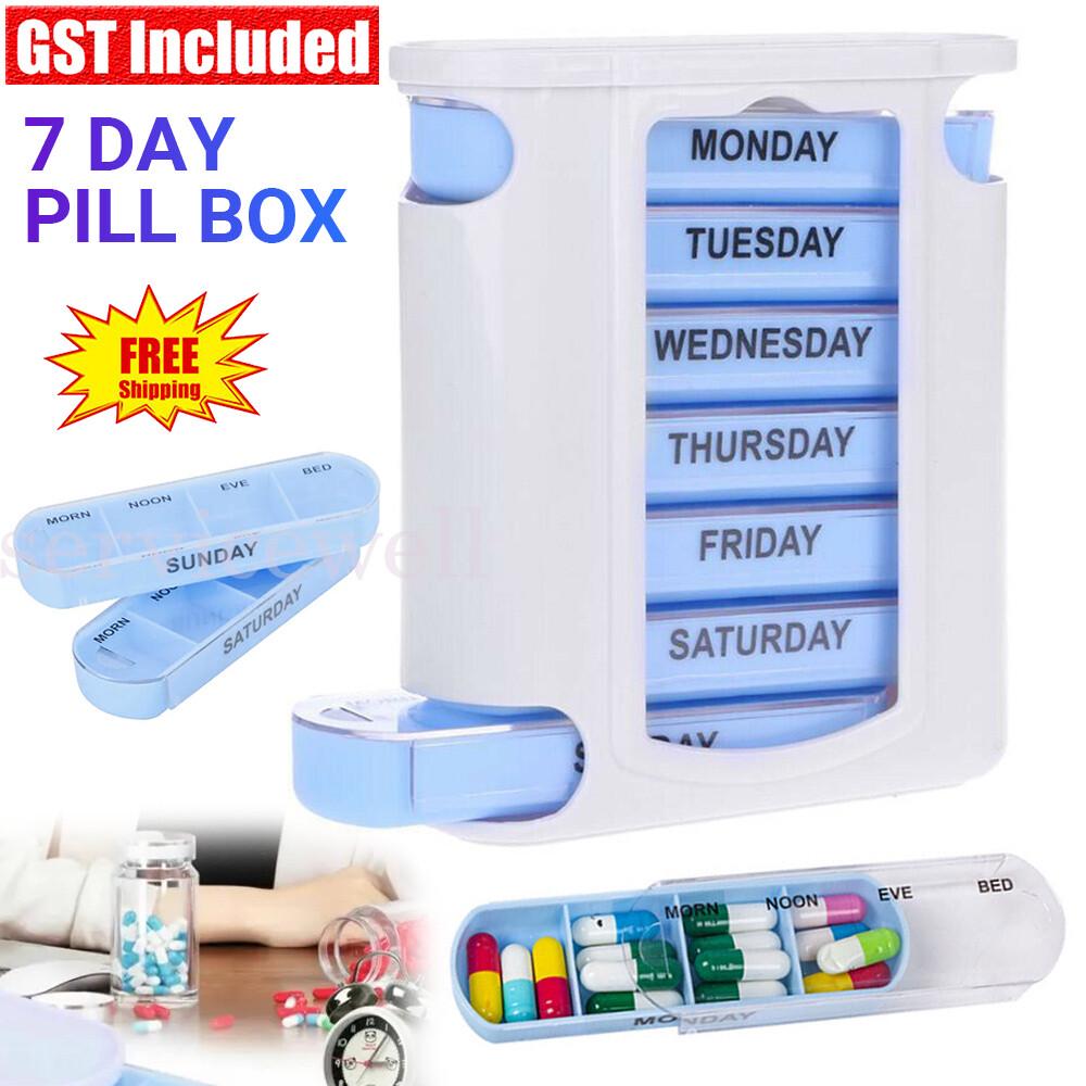 7 Day Weekly Daily Pill Box Medicine Storage Dispenser Organiser Week Tablet
