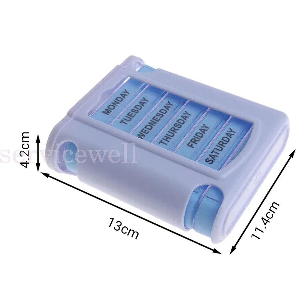 7 Day Weekly Daily Pill Box Medicine Storage Dispenser Organiser Week Tablet - Image 3