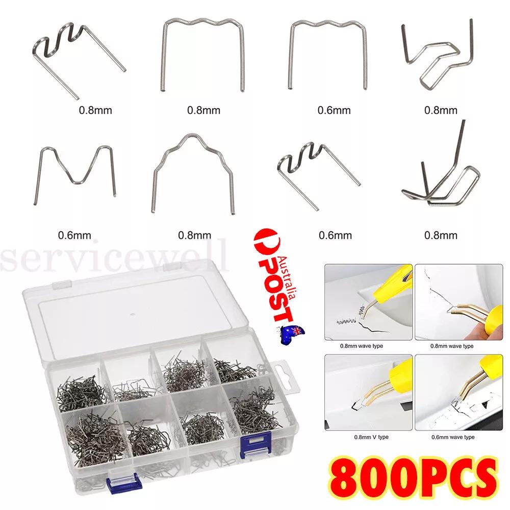 800PCS Steel Hot Stapler Staples Repair Tools Kit For Plastic Welder Car Bumper
