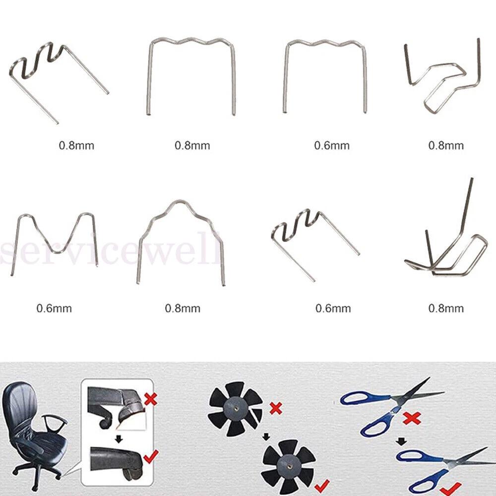800PCS Steel Hot Stapler Staples Repair Tools Kit For Plastic Welder Car Bumper - Image 6