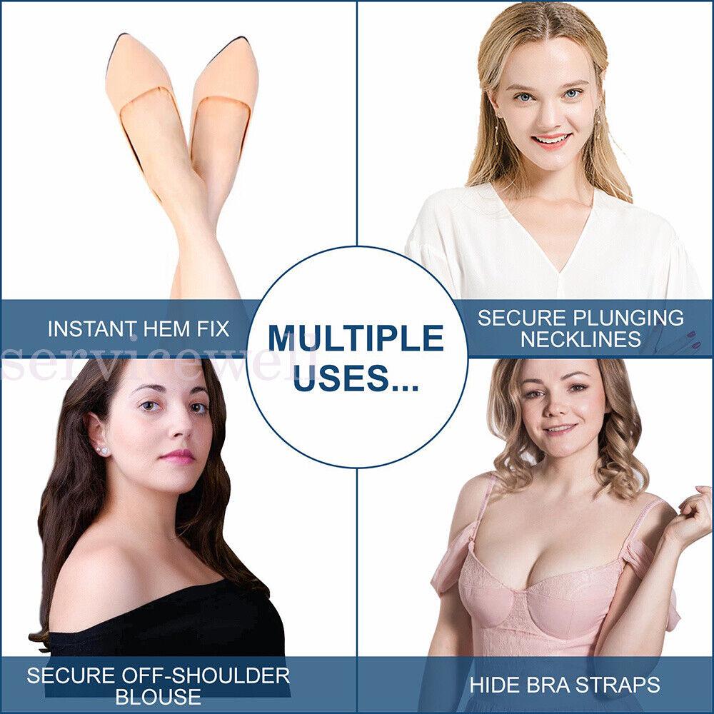 80x Clothes Double Sided Tape for Fashion Body Skin Clear Tape Dress Strips - Image 4