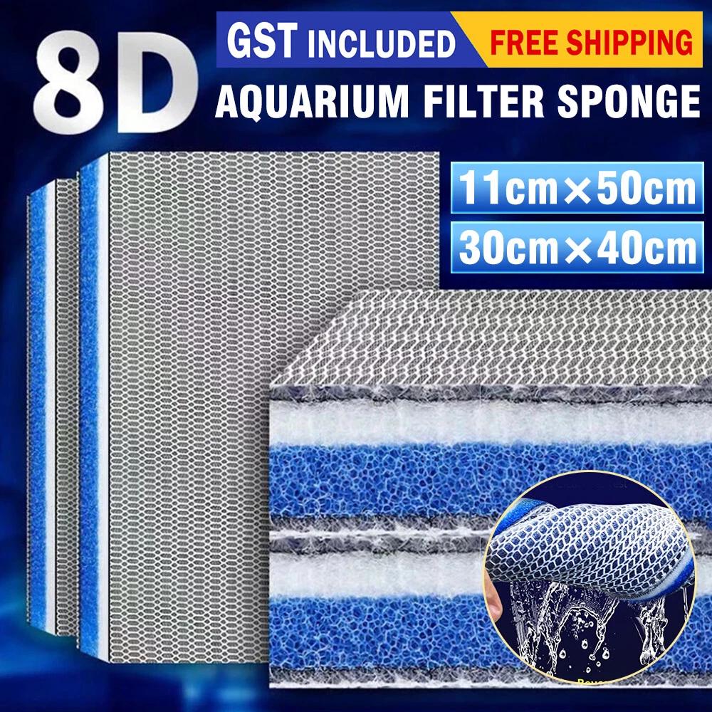 8D Aquarium Filter Media 8-Layer Filter Pads Bio Sponge Foam for Fish Tank Pond - Image 2