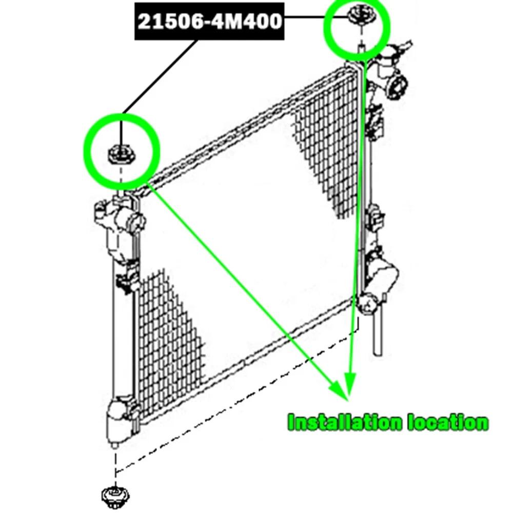 8Pcs Radiator Mount Rubber Bushing Bush Holder For Nissan X-Trail XTrail T30 T31 - Image 3