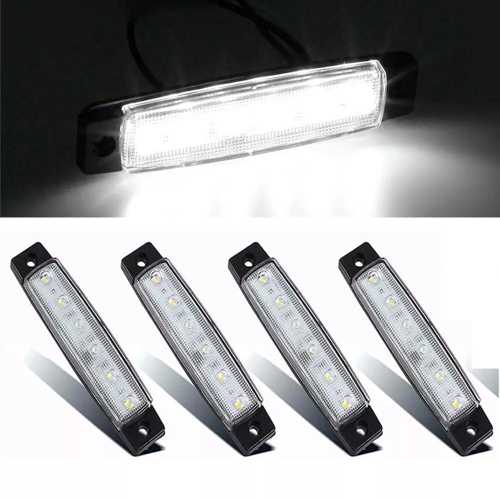 8X Marine Boat 6 LED Lamp White Cabin Deck Courtesy Light Stern Transom Lights