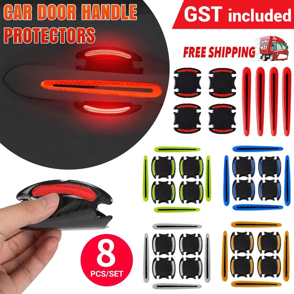 Car Door Handle Protectors Reflective Sticker Door Handle Scratch Protector