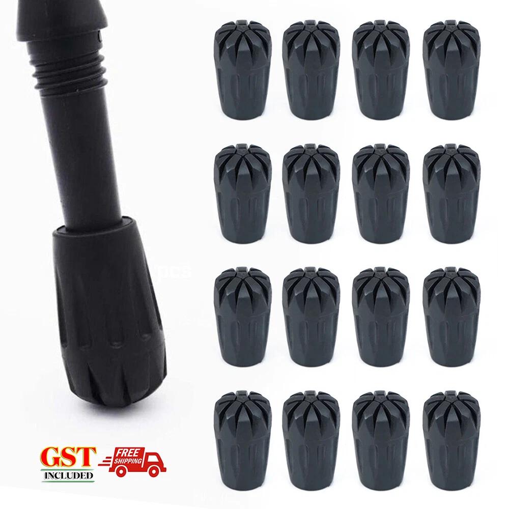 Trekking Pole Tip End Rubber Cap Hiking Walking Stick Reinforced Protector