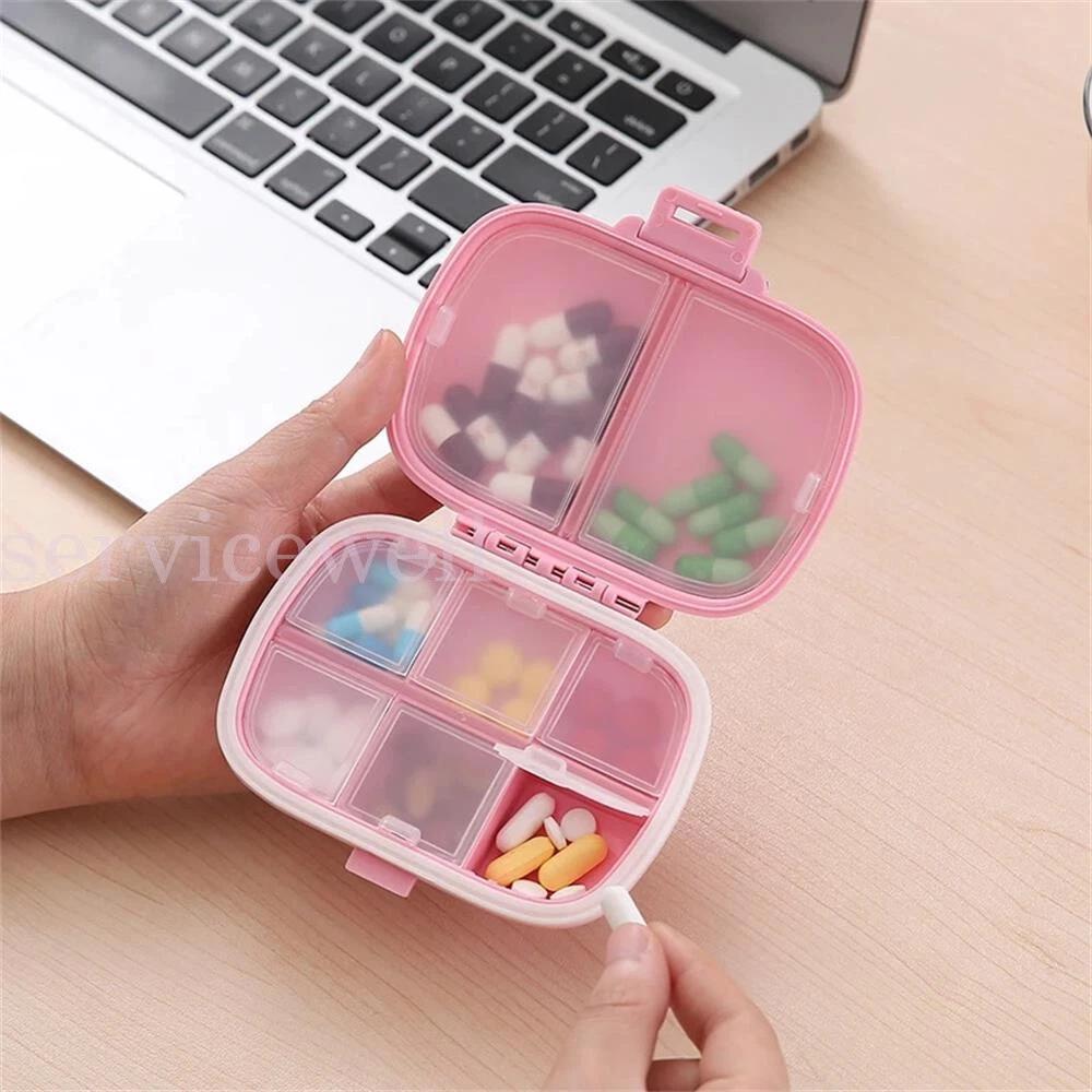 8 Grid Pill Box Medicine Organizer Dispenser Box Case Travel Tablet Container AU - Image 6