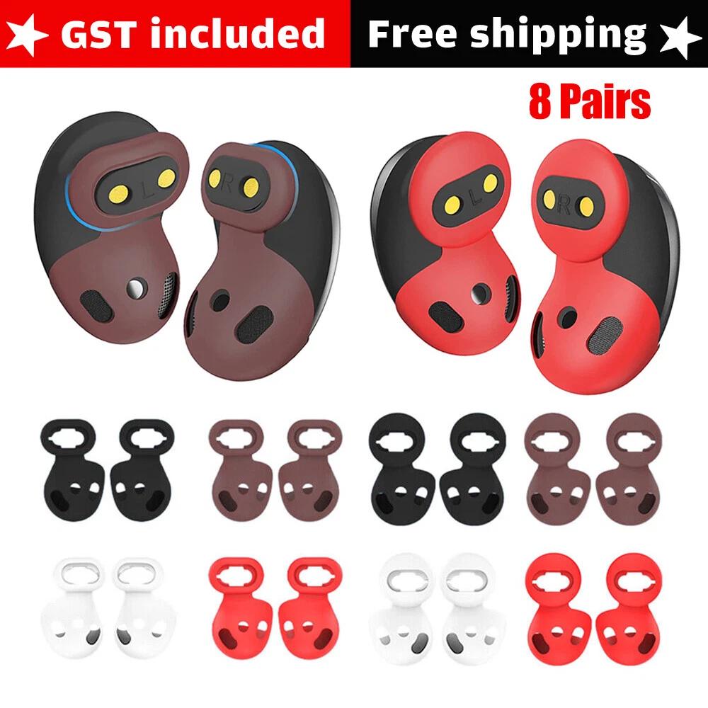 8 Pair Silicone Case Cover Ear Tips for Samsung Galaxy Buds Live Earbuds Earpads