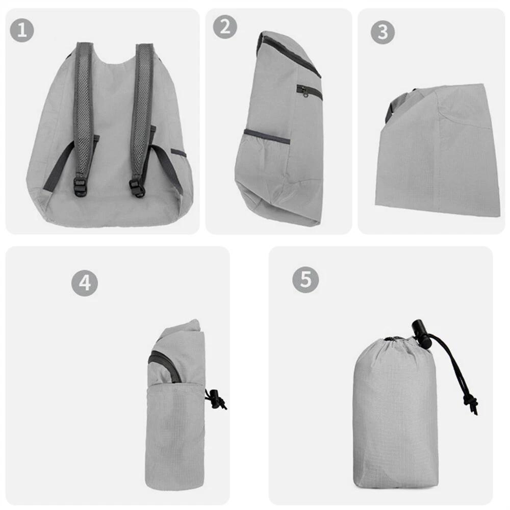 10L Waterproof Lightweight Backpack Portable Foldable Backpack Travel Outdoor - Image 3